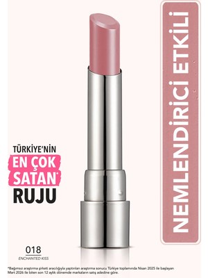 Flormar Sheer Up Yarı Transparan & Parlak Bitişli Nemlendirici Ruj - 018 Enchanted Kiss