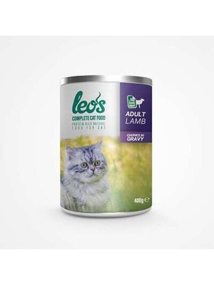 Bezos Kuzu Parça Etli Soslu Yetişkin Kedi Konservesi 24 Adet 400 gr
