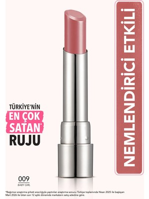 Flormar Sheer Up Yarı Saydam Renk Veren Nemlendirici Stick Parlak Ruj - 009 Baby Girl