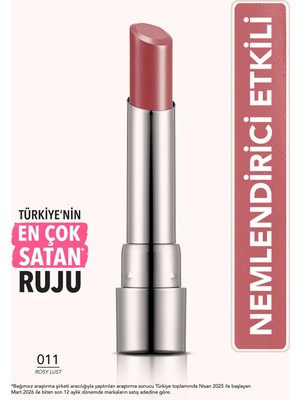 Flormar Sheer Up Yarı Saydam Renk Veren Nemlendirici Stick Parlak Ruj - 011 Rosy Lust