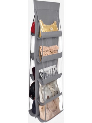 Çanta Saklama Organizeri - 10 Cepli Çanta Düzenleyici - 125X37CM