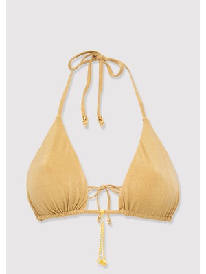 Mavi Altın Rengi Bikini Üstü 1914157-70218