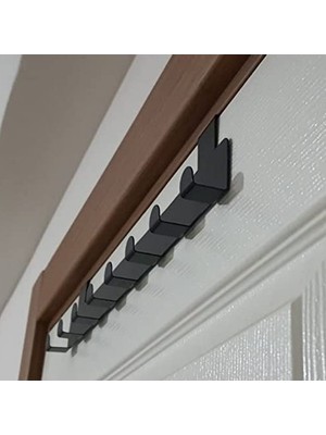 Esranın Dünyası Risingmaber Metal Mat Siyah Amerikan Kapı Arkası Askılık Organizer ve Banyo Kapı Arkası Askılık