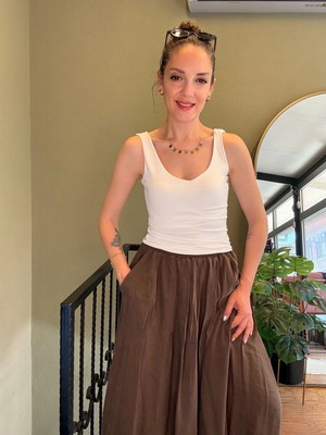 Ali Butik Ekru Korseli Polyamid Atlet