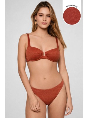 Kom Lola Simli Kumaşlı Bikini