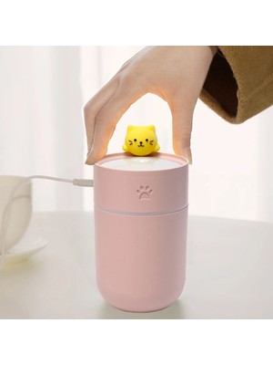 Hereveoyuncak Isınan Kedi Mini USB Sessiz Hava Nemlendirricisi