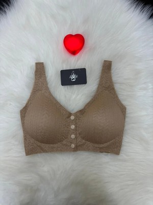 Arensa Dikişsiz Lazer Kesim Dolgusuz Balensiz Düğmeli Bralet