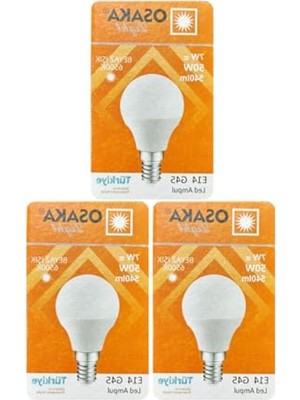 Esranın Dünyası 7W (50W) Beyaz Işık E14 LED Mini Ampul, 3 Adet          [enerji Sınıfı A]
