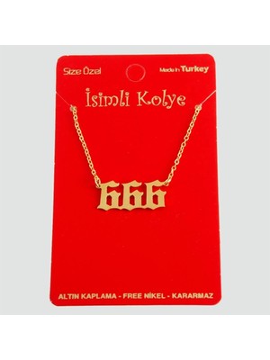 Tak Calıştir Uğurlu Rakamlar Uçlu Kolye