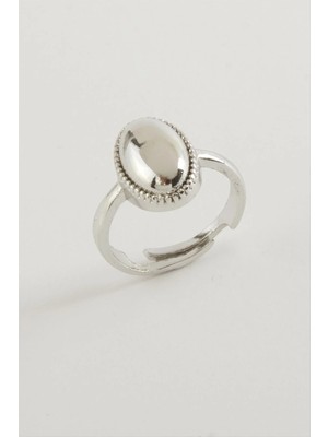 Tak Calıştir Oval Metal Yüzük