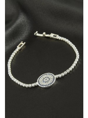 Tak Calıştir Nazar Zirkon Taşlı Çocuk Bileklik 16 cm