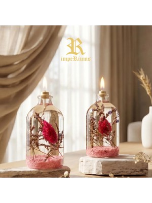 Imperiums Dekoratif Kandil Mum 100 ml Pembe 2'li Set