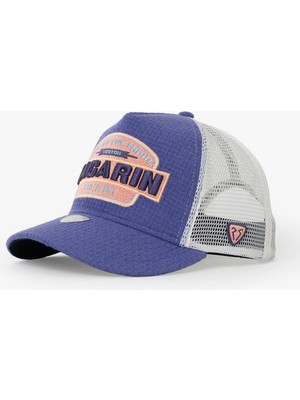 RustandRich Kadın Erkek Mor Trucker Şapka Curved Visor Urban Collection Gagarin