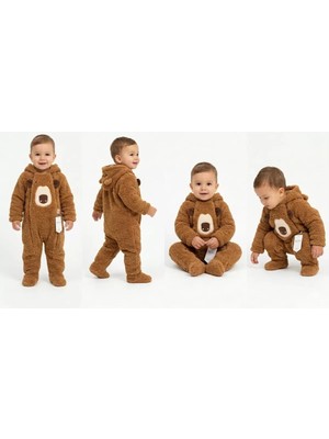 Beruflic Sevımlı Balık Mıno 6/24 Ay Peluş Kumaş Çift Fermuarlı Bebek Tulumu