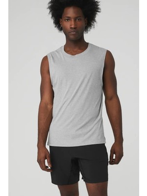 Alo Yoga Alo Rahat Kesim Spor Erkek Atlet - Hafif ve Nefes Alabilen Jersey Kumaş