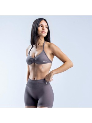 Dfyne Acı Kahvesi Seamless Bra – Minimalist Açık Sırt Detaylı