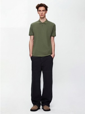 LTB Basic Pike Polo Yaka Yeşil T-Shırt