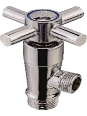 Uziş 1/2x3/8 Aç Kapa Ara Musluk Pirinç Krom Taharet Musluğu Gt-01