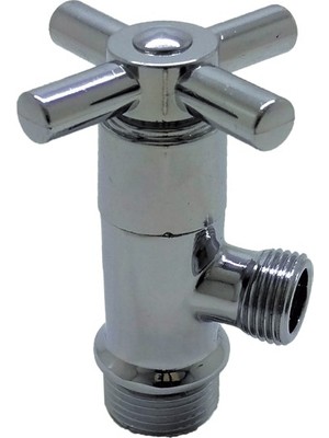 Uziş 1/2x3/8 Aç Kapa Ara Musluk Pirinç Krom Taharet Musluğu Gt-02