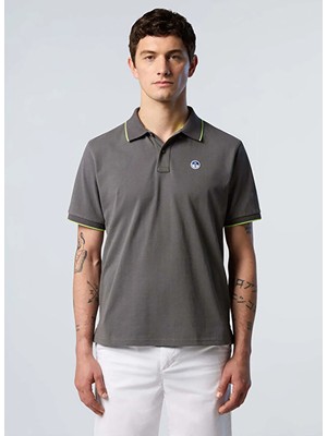 North Sails Gri Erkek Regular Fit Logo Baskılı T-Shirt NS0000692452