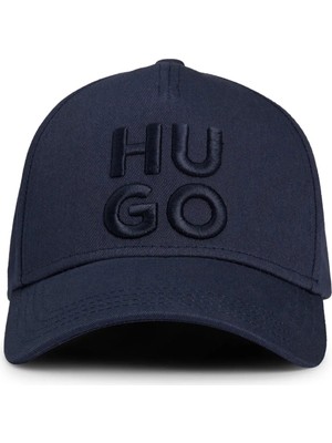 Hugo Lacivert Erkek Yazı Baskılı Şapka 50533409 Jude-Stacked