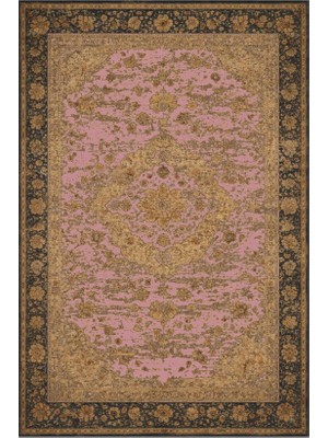 Kartela Halı Novi Halı Jüt Taban Dokuma Halı Gül Kurusu - 60 x 90 cm