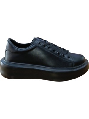 Lufian 11230234 Gage Erkek Deri Sneaker Ayakkabı Siyah Cilt