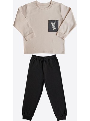 Kitikate Organik Myron 2'li Pijama Takımı Siyah