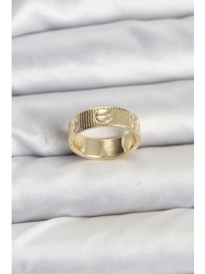 OtoTech Mey Ithalat® Gold Renk Model Kadın Yüzük