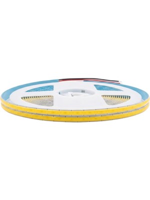5V 5mm Ince Esnek Cob Şerit LED Beyaz  6000-6500K 400 Ledli IP20 5m