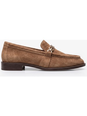 Louis Cardy Monroe Sigaro Süet Deri Kadın Loafer