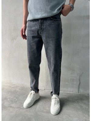 Difransel Jeans Rahat Kalıp Trend Fit Gri Boyfriend Jean