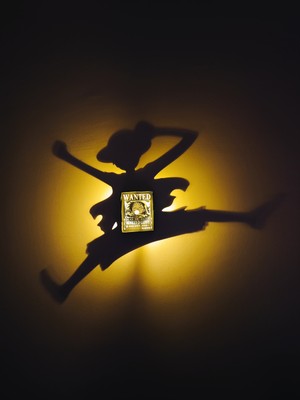 TOFF Garage Luffy Siyah Shadow Box LED Dekor Lamba