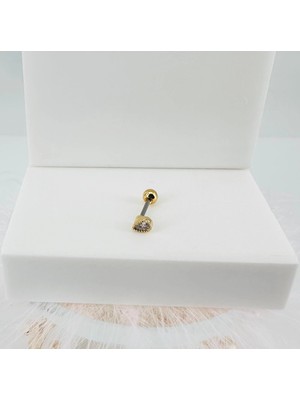 Sepetopia Zirkon Taşlı Uç Kısmı : Pirinç Kıkırdak Bar Uzunluğu : 6 mm / Bar Kalınlığı 0.8 mm / To