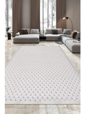 Erdo Ticaret Youdayhomecollection Riko-Krem - Salon, Oturma Odası , Çocuk Odası ve Koridor Halısı-Robot Süpürgeye Uyumlu-Kolay Temizlenebilir - 80X300