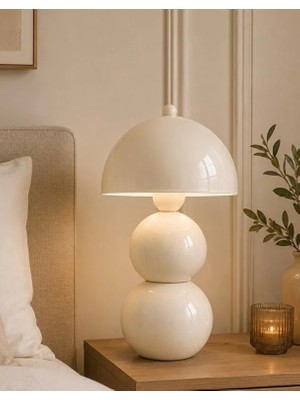 Burenze Hamilton Krem Başlıklı Krem Toplu Masa Lambası Pinterest Model Renkli Abajur Beyaz Kablolu