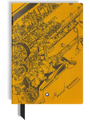 Montblanc Great Characters Enzo Ferrari Özel Üretim Giallo Modena Orta Boy Not Defteri 136440
