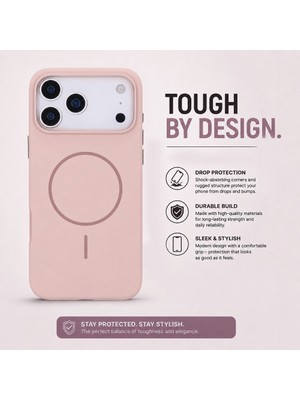 PLM Koen iPhone 17 Pro Uyumlu Magsafe Kılıf – Kablosuz Şarj Destekli, Köşe Koruma Darbe Emici, Şeffaf Mat Premium Telefon Kılıfı, Bej Rengi