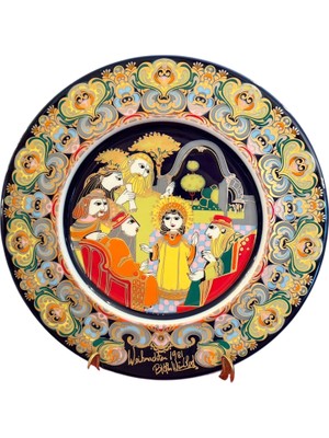 Rosenthal Porselen Duvar Tabağı - 28,5 cm Çapında - Jfhr