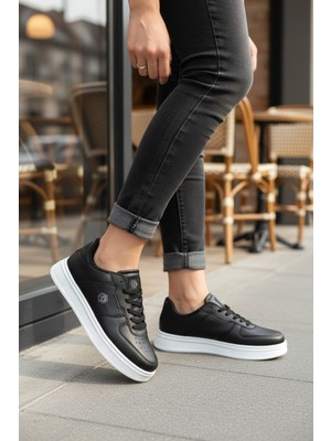Enoch Unısex Lumber-Style Pürüzsüz Dokulu ve Düz Kalın Tabanlı Rahat Günlük Sneaker Spor Ayakkabı