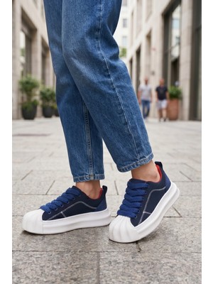 In Step Flay Kalın Bağcıklı Mavi Unısex Sneaker