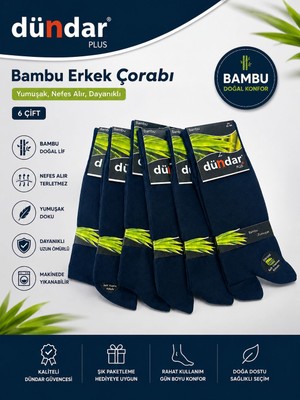 Dündar Erkek Bambu Çorap 6'lı