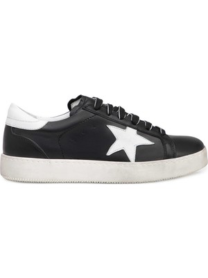 Tergan Siyah Hakiki Deri Kadın Sneaker - K25I1AY68072-A23