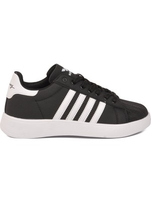Walkway Siyah-Beyaz Hafif Unisex Spor Ayakkabı 26112 Senti G