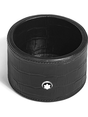 Montblanc Kroko Desen Deri Orta Boy Yuvarlak Masa Aksesuarı 135982