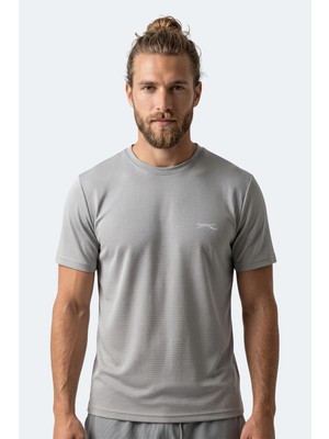 Slazenger Hıjack I Erkek  Gri Tişört