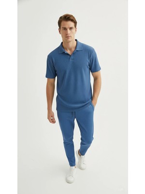 Fifty Color Premium Unisex Fitilli Kumaş Polo Yaka T-Shirt ve Eşofman Takım