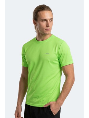 Slazenger Haunted I Erkek  Neon Yeşil Tişört
