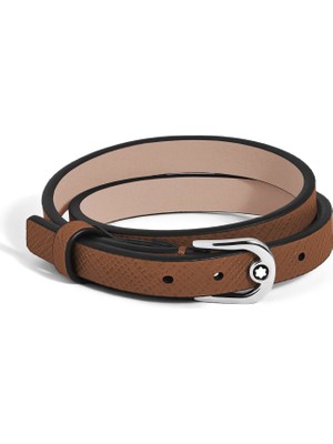 Montblanc Sartorial Deri At Nalı Tokalı Ayarlanabilir Bileklik 136936