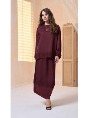 Misswhence Etekli Takım 39010 Bordo
